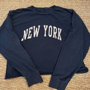 new york cropped brandy tshirt